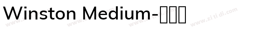 Winston Medium字体转换